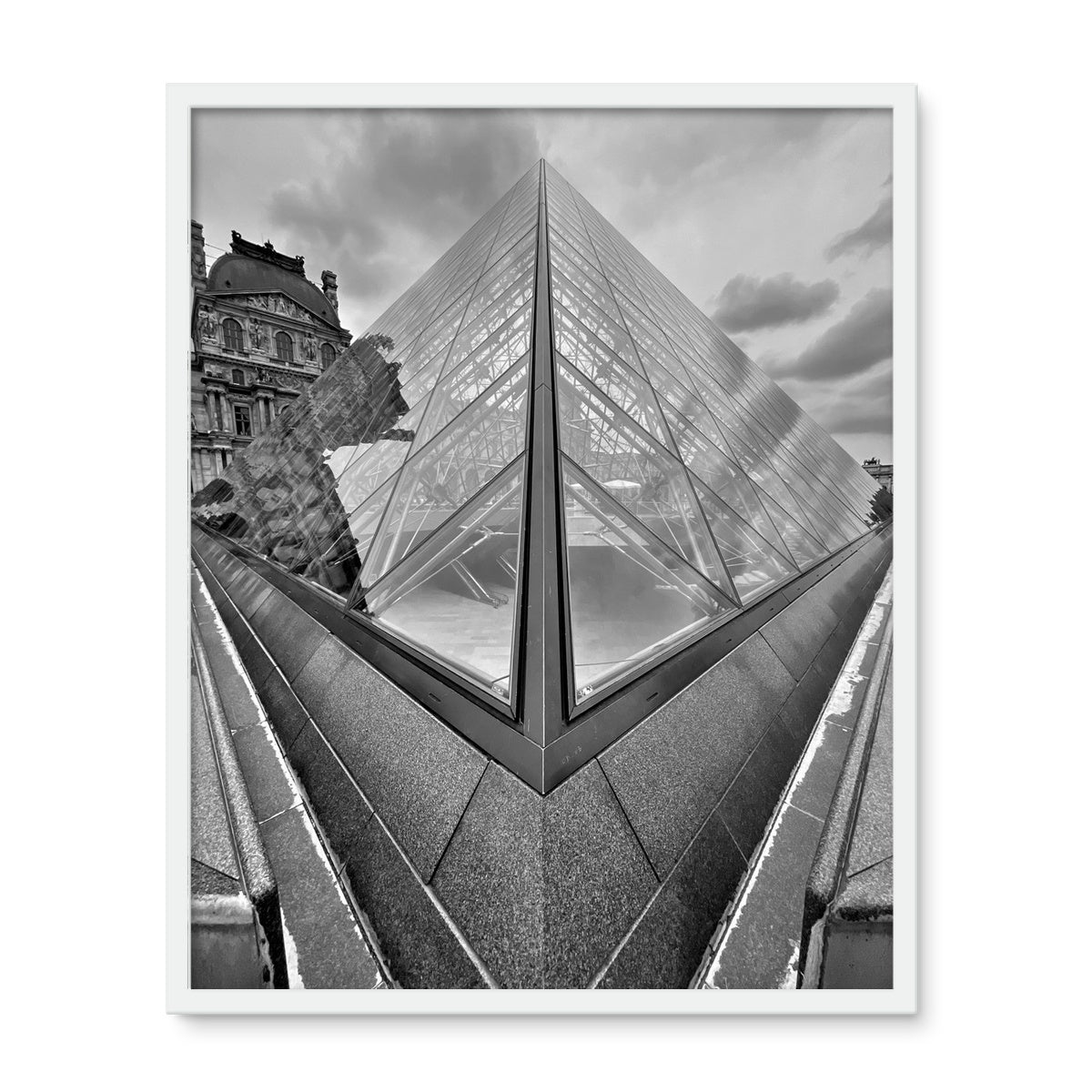 Architecture: Louvre, Paris, France Framed Photo Tile