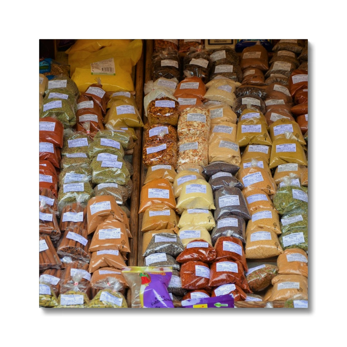 Food: Assortment of Spices Canvas