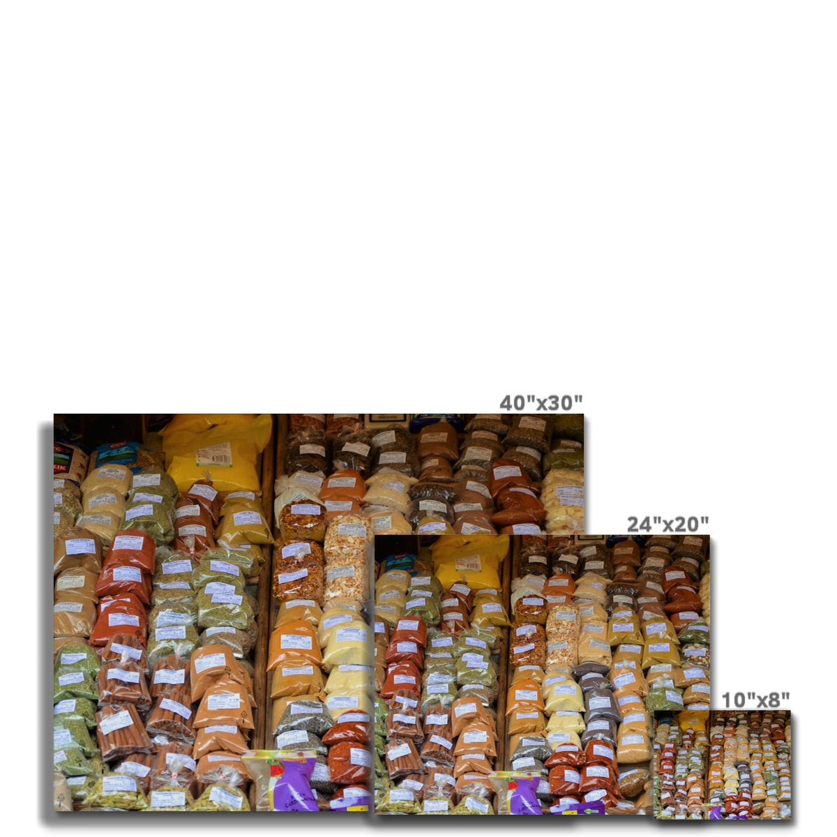 Food: Assortment of Spices Canvas