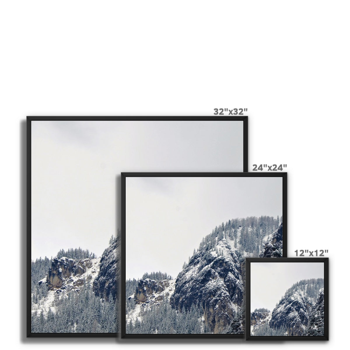 Mountain Landscape: Alps, Italy Framed Canvas