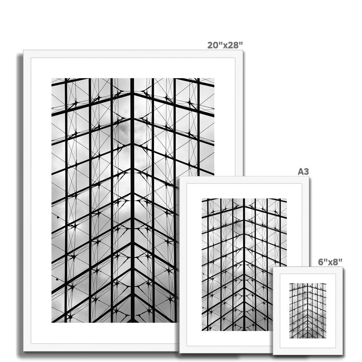 Architecture: The Louvre, Paris, France Framed & Mounted Print