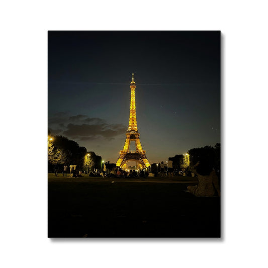 Architecture: Effiel Tower by Night, Paris, France Canvas