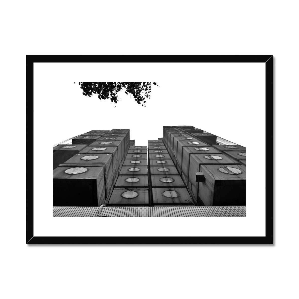 Architecture: Capsule Hotel Framed & Mounted Print