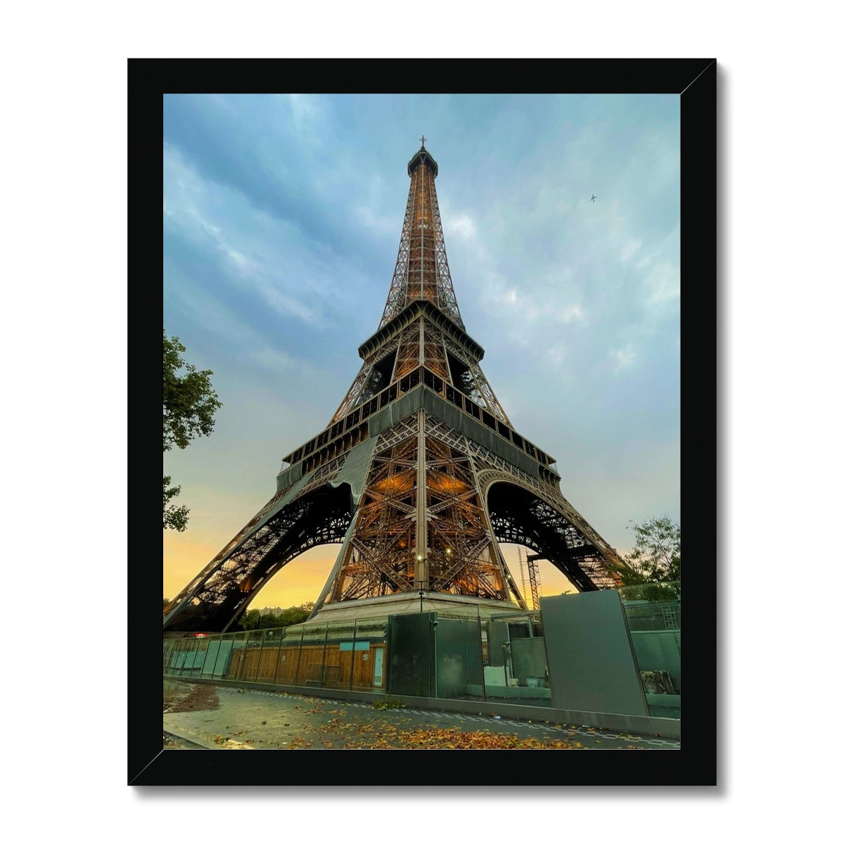 Architecture: Effiel Tower Evening, Paris, France Framed Print