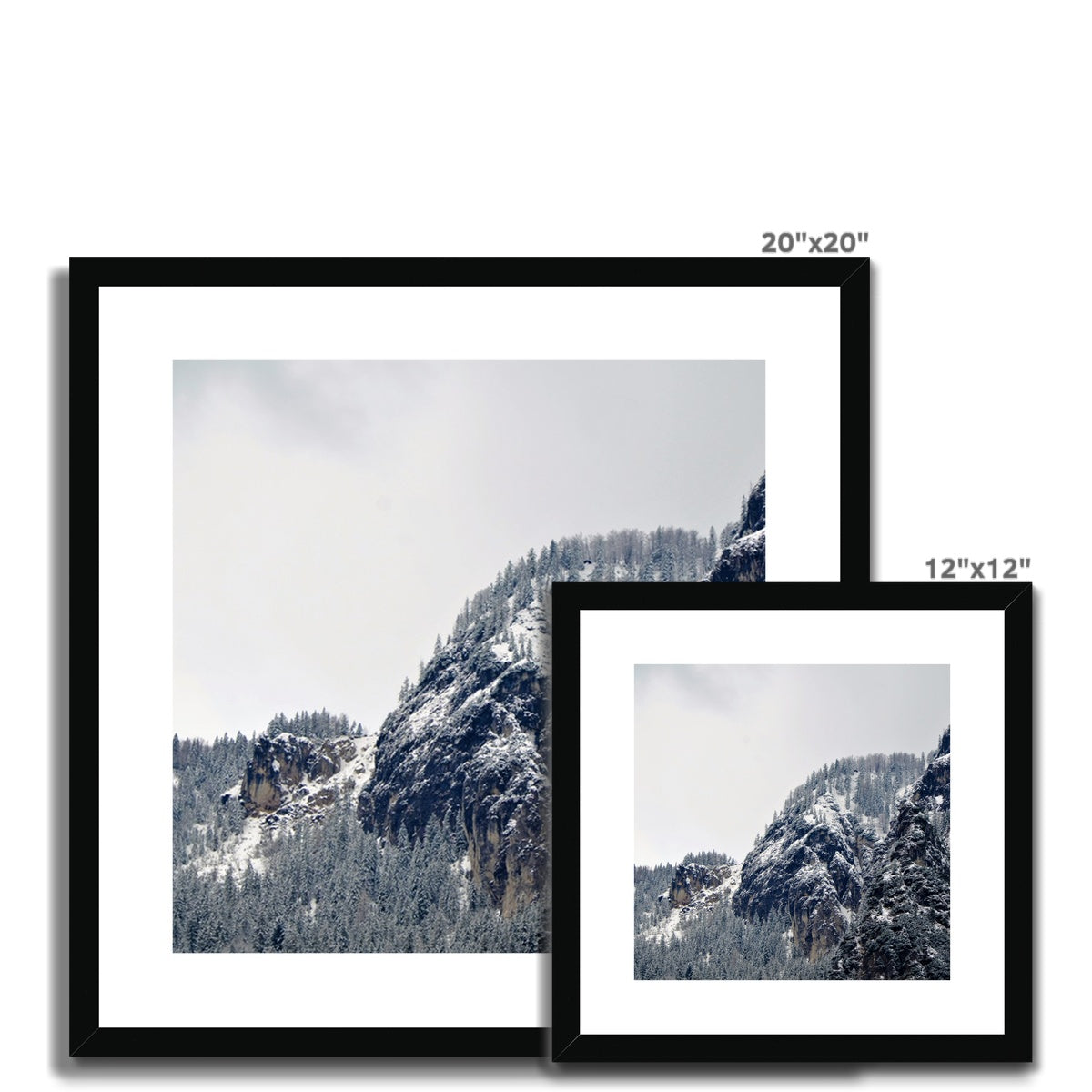 Mountain Landscape: Alps, Italy Framed & Mounted Print