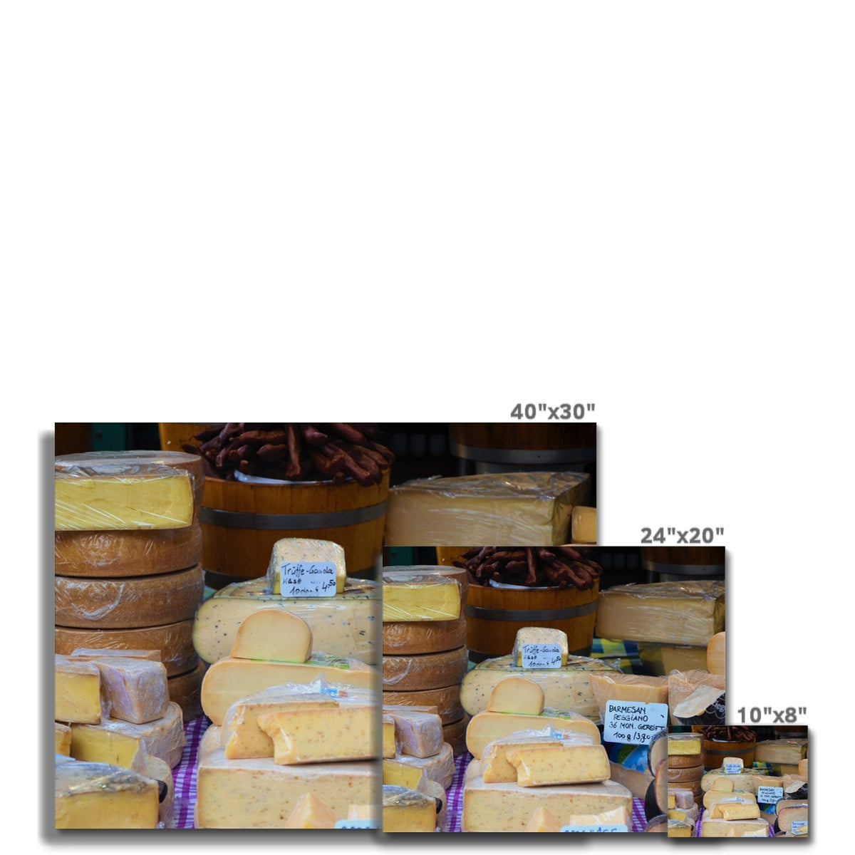 Foods: Cheeses Canvas