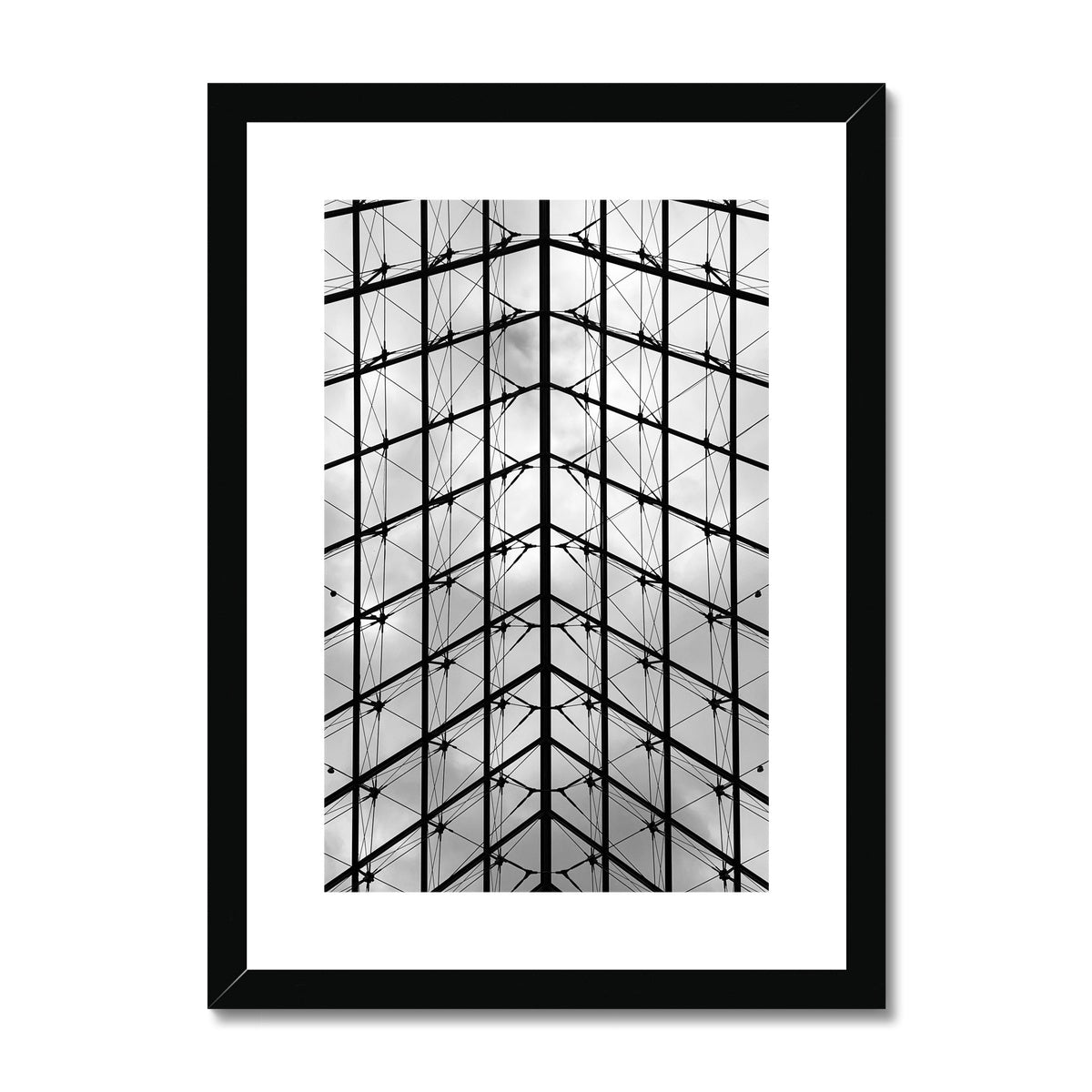 Architecture: The Louvre, Paris, France Framed & Mounted Print