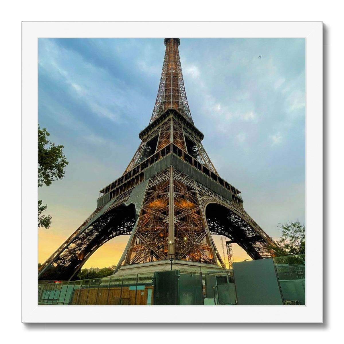 Architecture: Effiel Tower Evening, Paris, France Framed Print