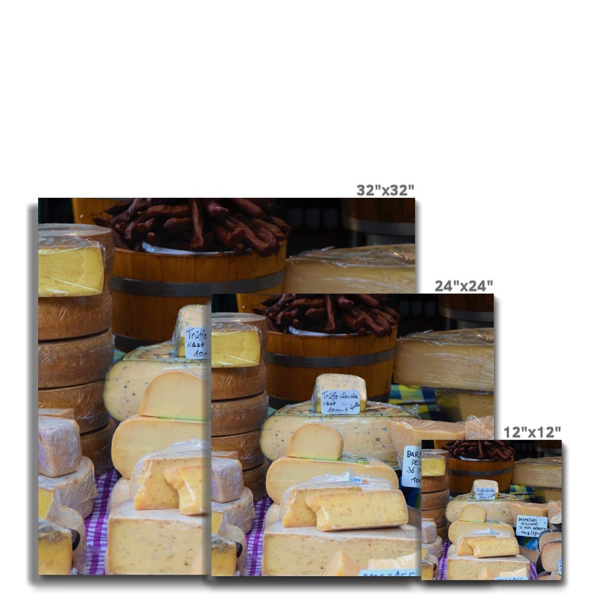 Foods: Cheeses Canvas