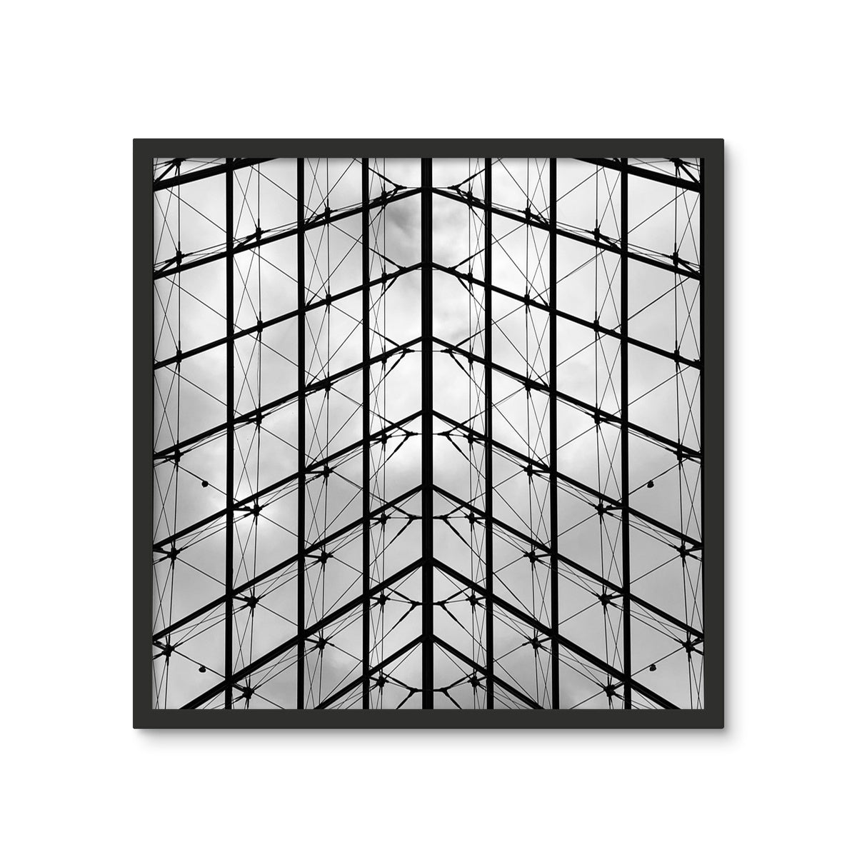 Architecture: The Louvre, Paris, France Framed Photo Tile