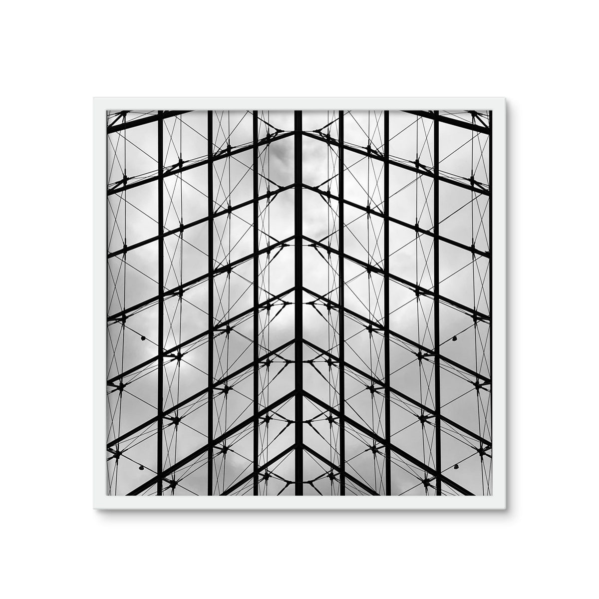 Architecture: The Louvre, Paris, France Framed Photo Tile