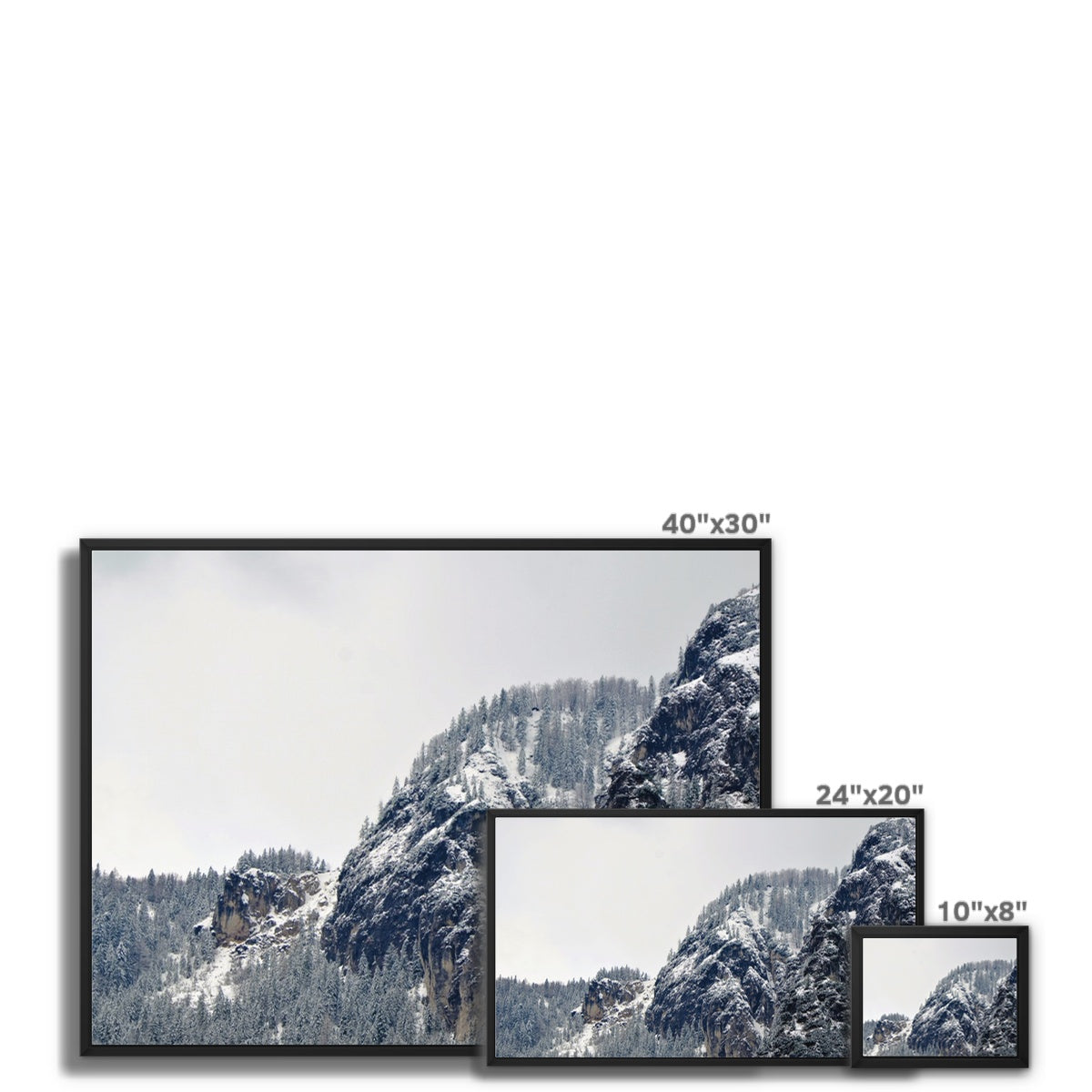 Mountain Landscape: Alps, Italy Framed Canvas