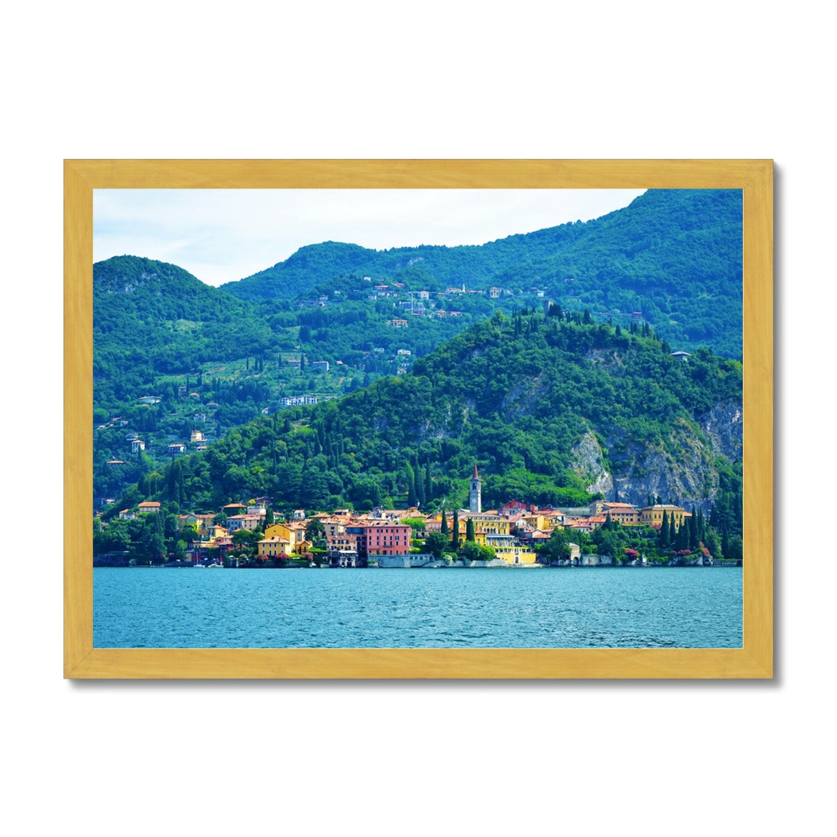 Landscape: Lake Como, Italy Antique Framed Print