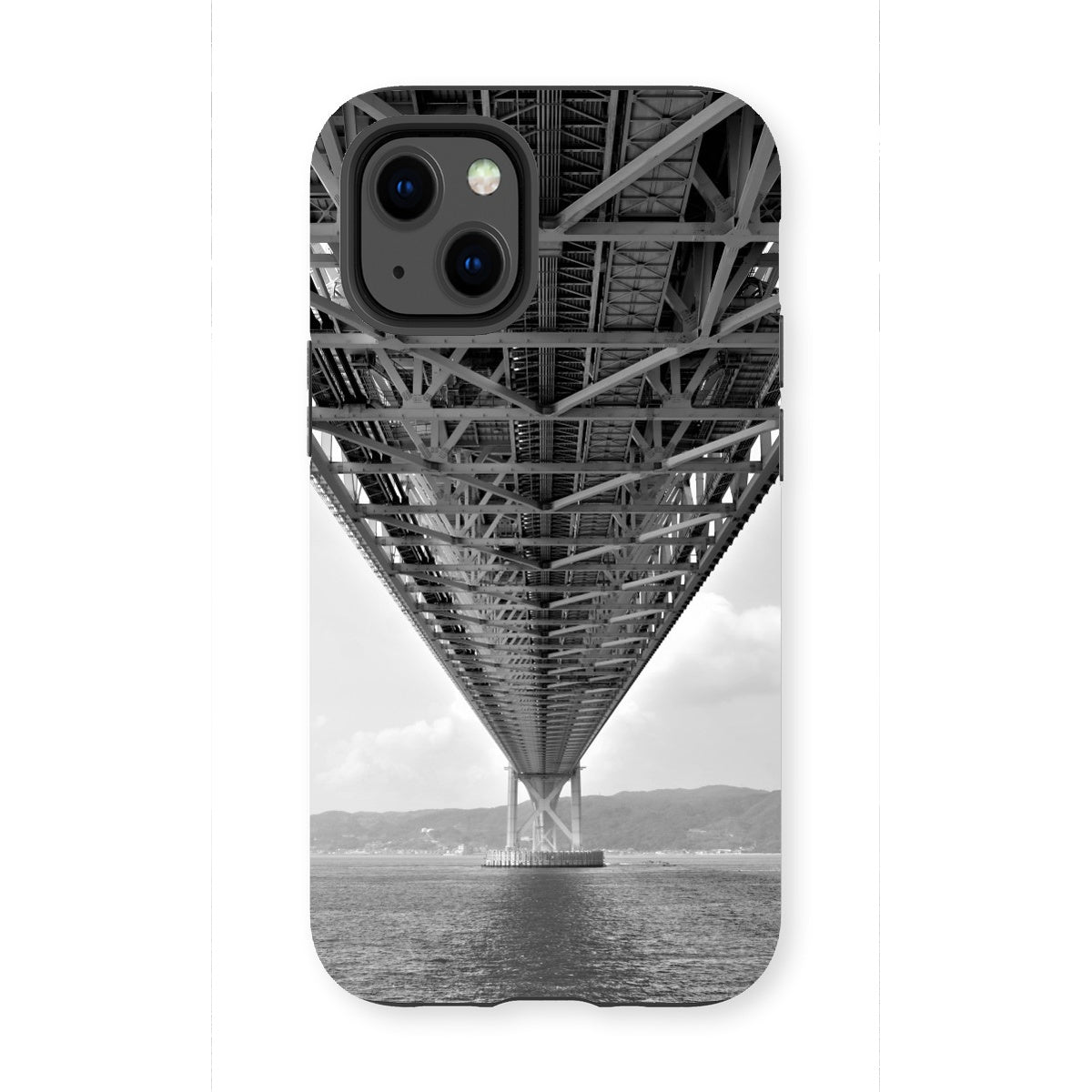 Engineering: Bridge Perspective, B&W Tough Phone Case