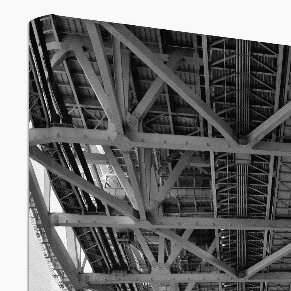 Engineering: Bridge Perspective, B&W Eco Canvas