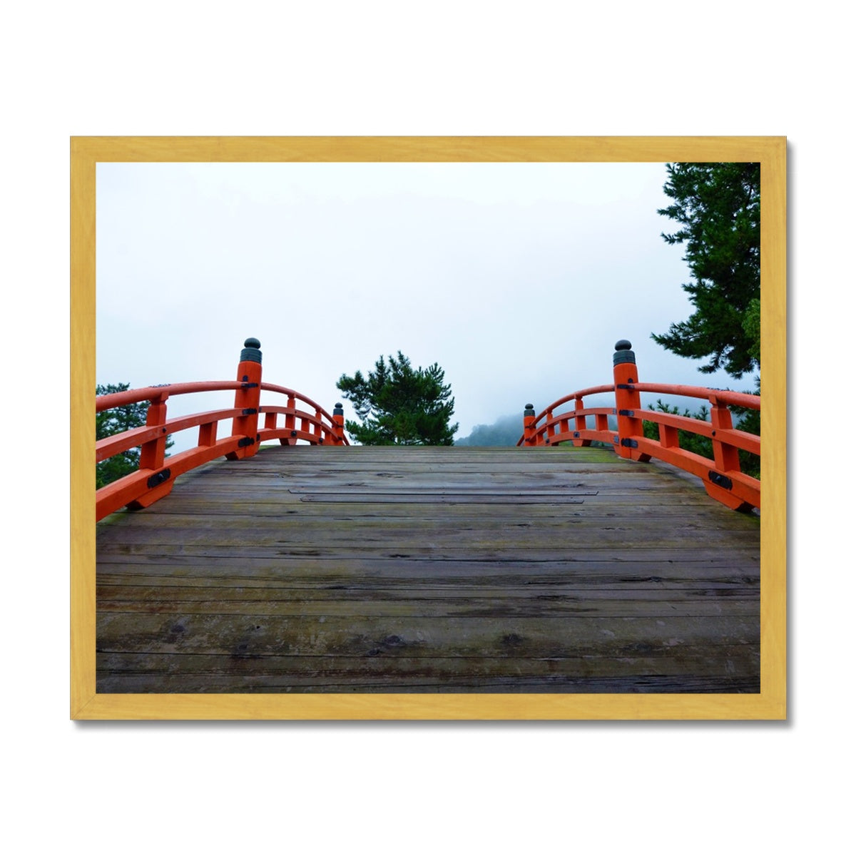 Symmetry: Bridge Antique Framed Print