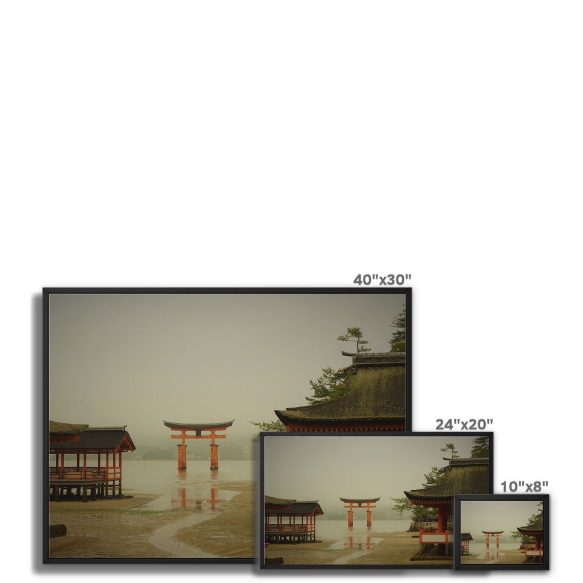 Landscape: Miyajima, Japan Framed Canvas