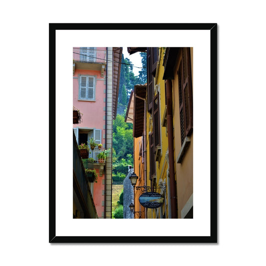 Streets: Como, Italy Framed & Mounted Print